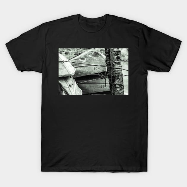 Tethered Rowboats T-Shirt by ShootFirstNYC